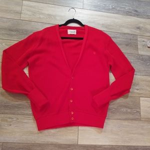 Christian Dior vintage mens red  cardigan